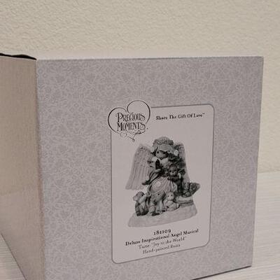 Lot 103: Vintage New Stock PRECIOUS MOMENTS Deluxe Inspirational Angel Musical 
