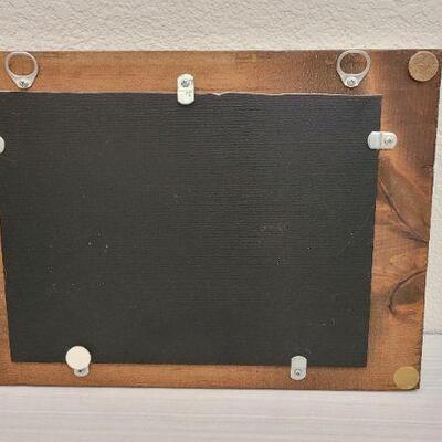 Lot 105: Vintage 11" x 15.5" Footprint Hoke Deco Mirror
