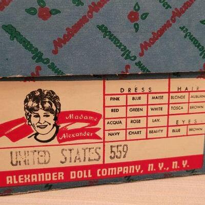 Lot 106: Vintage New Stock MADAME ALEXANDER Doll - UNITED STATES 559