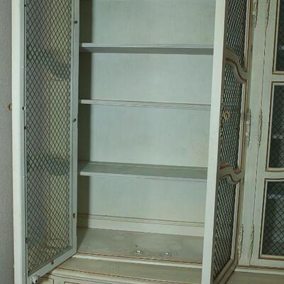 French Provincial Mid Century Hutch Buffet China Cabinet YD#022-0031