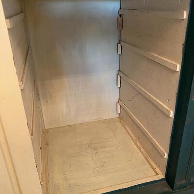 Green and Gold Painted Sideboard Buffet Cabinet YD#022-0032