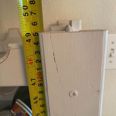 White Painted Wood Wine Rack **Alcohol Not Included** YD#022-0038