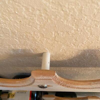 White Painted Wood Wine Rack **Alcohol Not Included** YD#022-0038