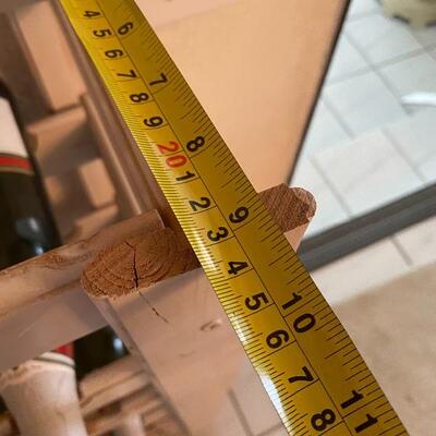 White Painted Wood Wine Rack **Alcohol Not Included** YD#022-0038