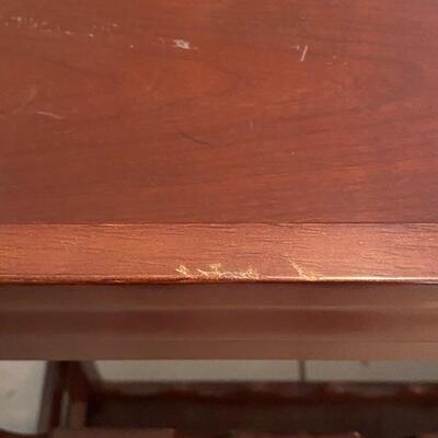 Medium Finish Wine Rack with Lift Off Serving Tray Top YD#022-0037