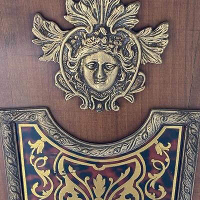 Ornate FHS Franz Hermle & Sons Germany Clock with Pedestal Base YD#022-0048