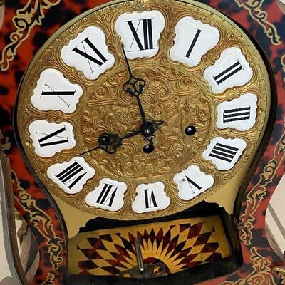 Ornate FHS Franz Hermle & Sons Germany Clock with Pedestal Base YD#022-0048