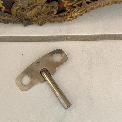 Ornate FHS Franz Hermle & Sons Germany Clock with Pedestal Base YD#022-0048