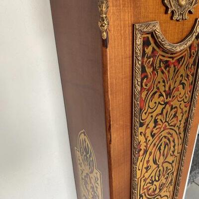 Ornate FHS Franz Hermle & Sons Germany Clock with Pedestal Base YD#022-0048