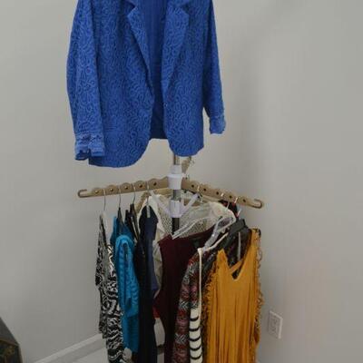 LOT 156  LOT OF LADIES CLOTHING (DISPLAY RACK NOT INCLUDED)