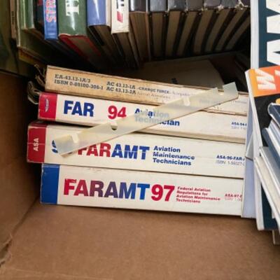 Lot 6L. Huge collection of military, aviation and engineering books--$85