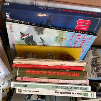 Lot 6L. Huge collection of military, aviation and engineering books--$85