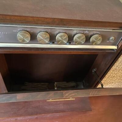Lot 8L. 1950s Garrard General Electric stereo with high fidelity stereophonic soundâ€”$450