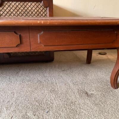 Lot 9L. Maple wall table (60â€L x 17â€D x 14â€T)--$35