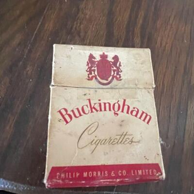 Vintage Buckingham Cigarette pack