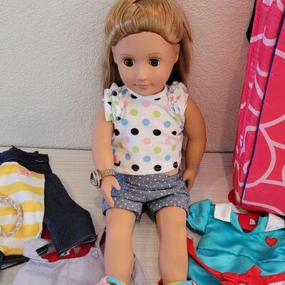 Lot 112: Journey Girl Doll, Carrying Case, Clothes & Shoes 