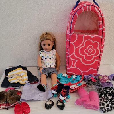 Lot 112: Journey Girl Doll, Carrying Case, Clothes & Shoes 