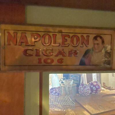 Napoleon Cigar sign 5 cent 