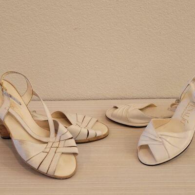 Lot 121: (2) Pairs of Vintage White Sandals