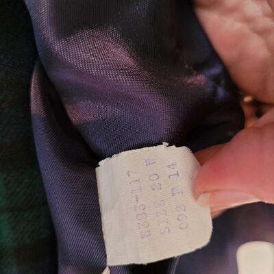 Lot 125: PENDLETON Blue & Green Plaid Skirt Suit size 20