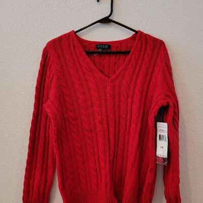 Lot 133: NEW Ralph Lauren Red Sweater with Tags