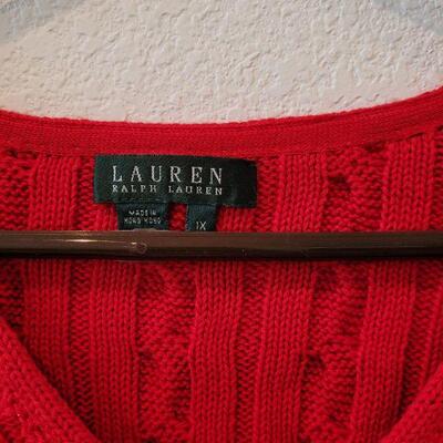 Lot 133: NEW Ralph Lauren Red Sweater with Tags