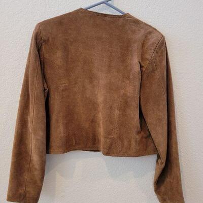 Lot 144: Brown Short Suede Jacket