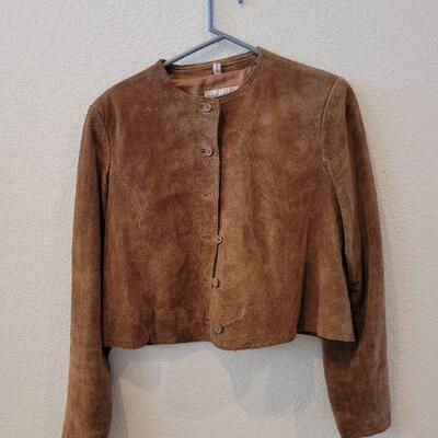 Lot 144: Brown Short Suede Jacket