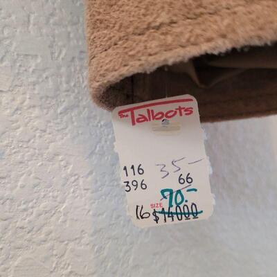 Lot 146: New Light Brown Short Suede Jacket 