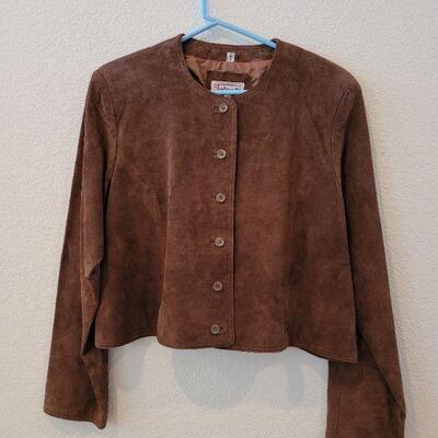 Lot 147: NEW Brown Suede Short Jacket
