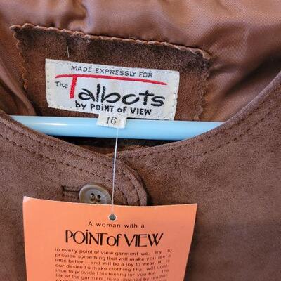 Lot 147: NEW Brown Suede Short Jacket