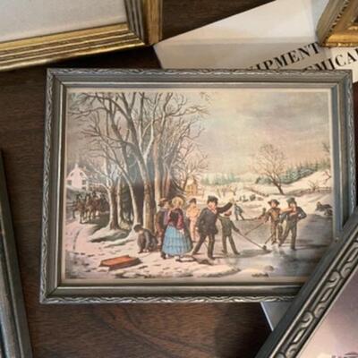 Lot 35DR. Decorative screen, wall hanging and framed art--$45