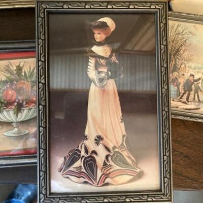 Lot 35DR. Decorative screen, wall hanging and framed art--$45