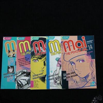 Mai The Psychic Girl Lot containing 5 issues. (1987,Eclipse)  9.0 VF/NM