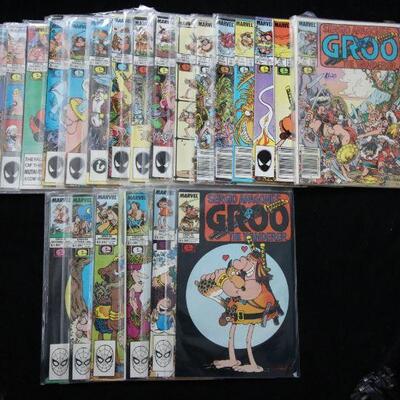 Groo The Wanderer Lot containing 24 issues. (1985,Marvel)  9.0 VF/NM