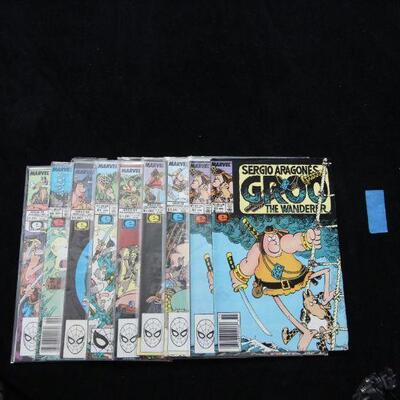 Groo The Wanderer Lot containing 9 issues. (1985,Marvel)  9.0 VF/NM