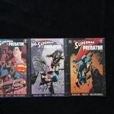 Superman vs. Predator Lot containing 3 issues. (1999,DC)  9.0 VF/NM