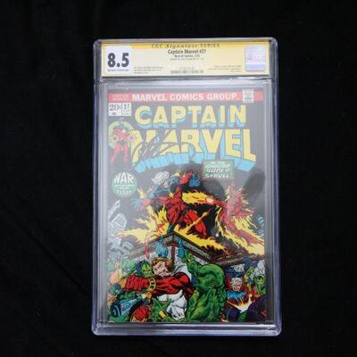 Captain Marvel #27 (1973,Marvel)  8.5 VF+