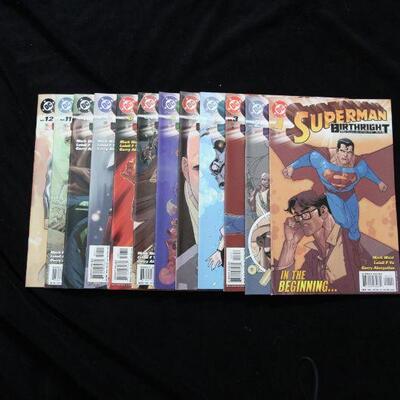 Superman: Birthright Lot containing 12 issues. (2003,DC)  9.0 VF/NM