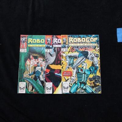 RoboCop Lot containing 3 issues. (1990,Marvel)  8.5 VF+