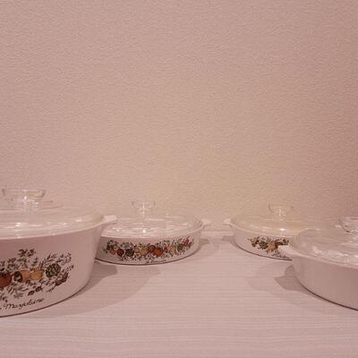 Lot 162: Vintage Spice of Life Round Corning Ware Set