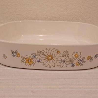 Lot 165: (3) Mixed Pattern Corning Ware Dishes - no lids