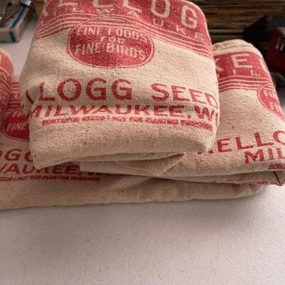 Kellog canvas Seed Bags 