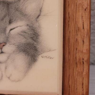 Lot 188: (2) Kitty Tile Art