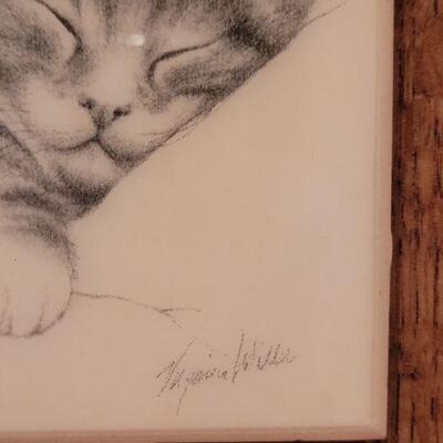 Lot 188: (2) Kitty Tile Art