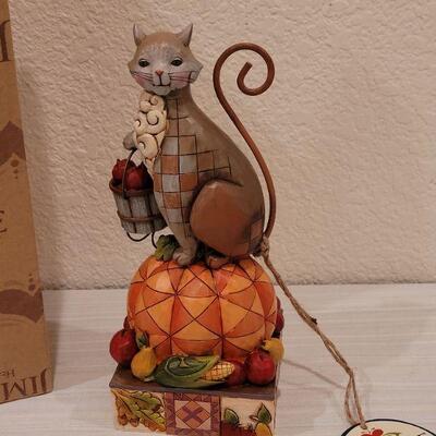 Lot 189: New Jim Shores "Happy Harvest" Cat