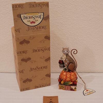 Lot 189: New Jim Shores "Happy Harvest" Cat