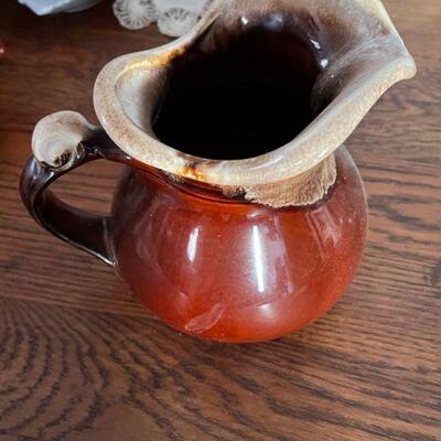 Frothy Brown McCoy water pitcher