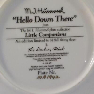 2-  M. J. Hummel  Registered Plates/ " Hello down there", " Hark the Herald".