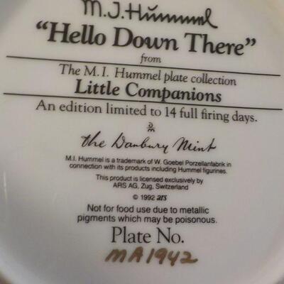 2-  M. J. Hummel  Registered Plates/ " Hello down there", " Hark the Herald".